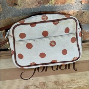 Dooney & Bourke Polka Dot Small Canvas Shoulder